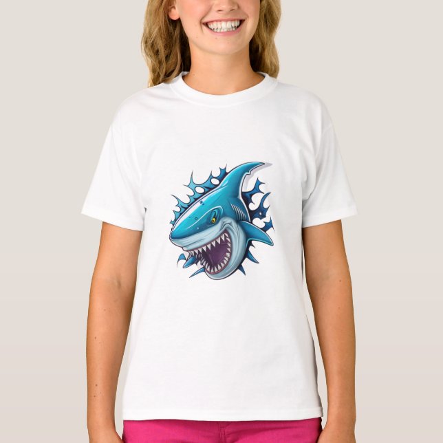 Shark logo T-Shirt (Frente)
