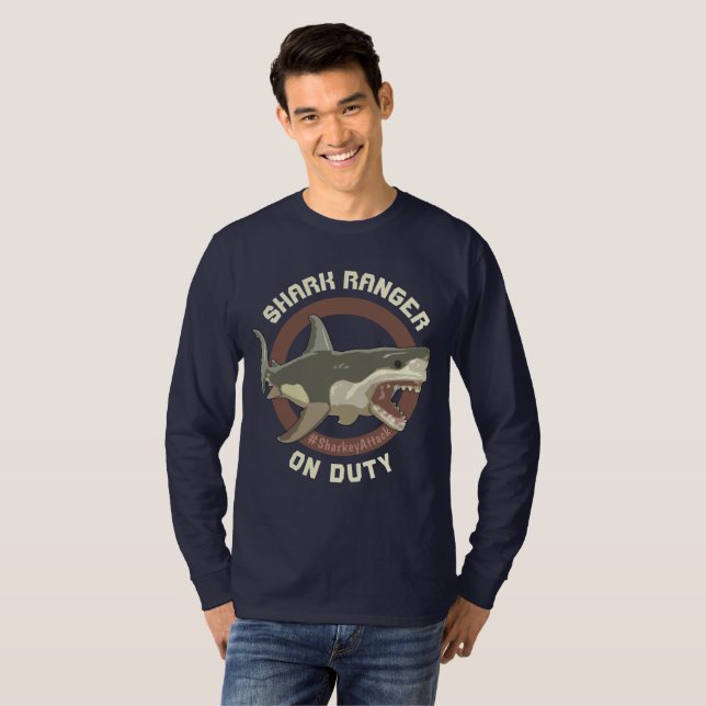 Shark Ranger T-shirt de Sharkey d'Shark (Frente Completa)