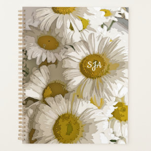 Shasta Daisies Floral semanal/mensal Planejador