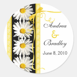 Shasta Daisy Ribbon Autocolante Personalizado