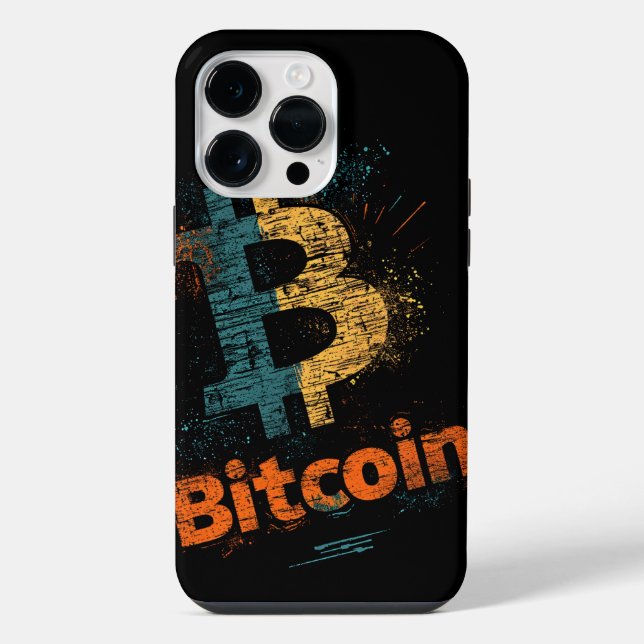 Shattered Bitcoin Logo Crypto Blockchain Design (Verso)
