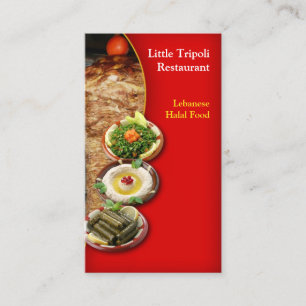 Shawarma Cartão de visita do Oriente Médio