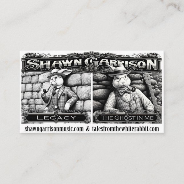 Shawn Garrison Music - Cartões de visitas (Frente)