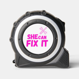She Can Fix It | Female Empowerment Tape Measure