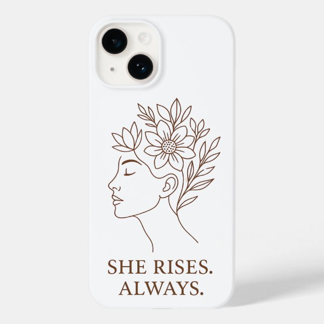 She Rises. Always — Minimalist Empowerment Design (Verso)