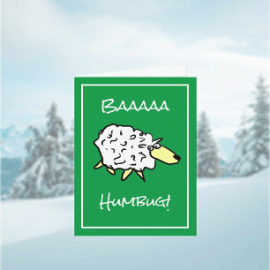 Shea diz Baaaa Humbug - Cartão de Natal