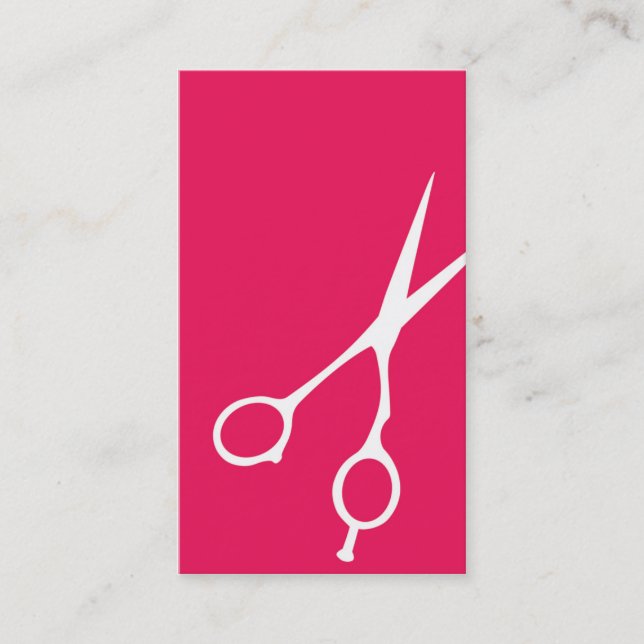 Shears Barber/Cosmetologista Cartão de visita (Mag (Frente)