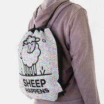 SHEEP ACONTECEU O Gpresente da mochila Engraçado E
