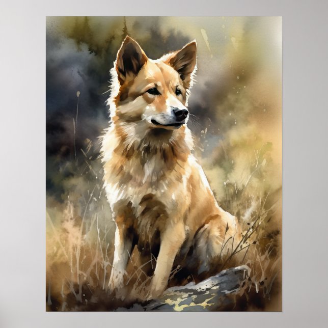Sheepdog Dog Art Impressão (Frente)