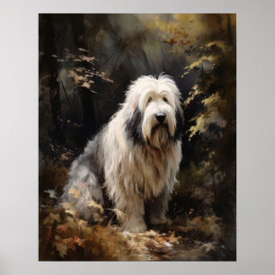 Sheepdog Dog Art Impressão Poster