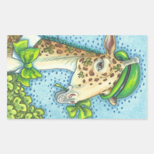 *Sheet IRLANDÊS DAS ETIQUETAS DO GIRAFA DO DIA DE