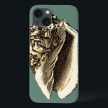 Shell Teal Conch<br><div class="desc">Nesta bela e clássica concha preta e branca, você pode ver o sombreamento de uma concha natural muito afiada e clara. Você pode se imaginar na praia caçando conchas ou brincando na areia. Consiga esta arte náutica de concha de coleira em teal nos seus produtos favoritos hoje!</div>