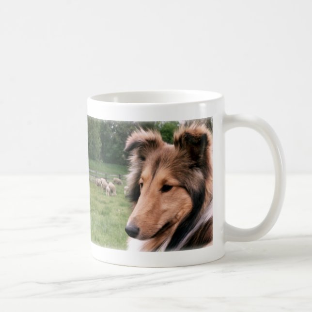Sheltie & caneca dos carneiros (Direita)