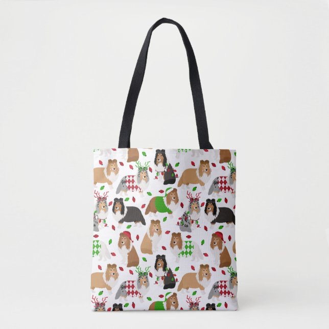 Sheltie Shetland Sheepdog Tote Bag (Frente)