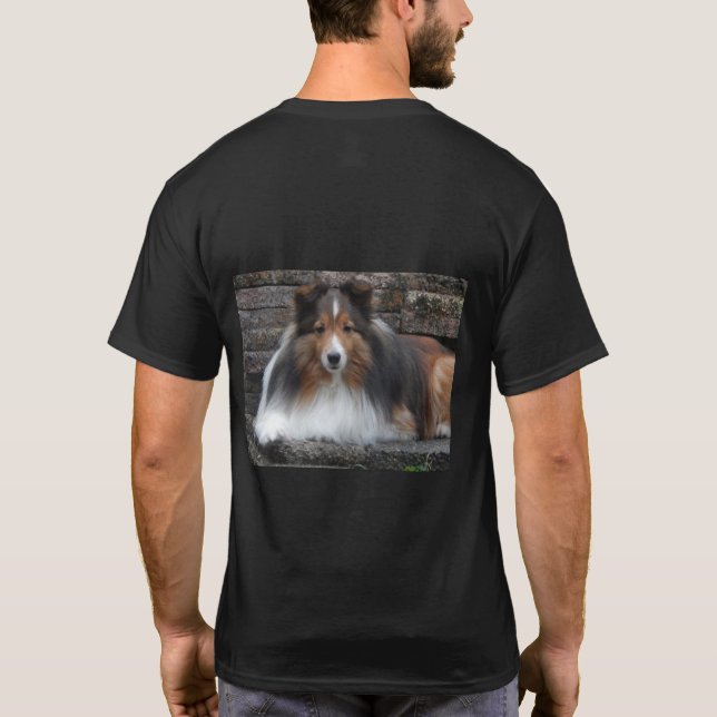 Sheltie T-shirt de dois lados (Verso)