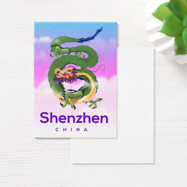 Shenzhen China Dragon poster de viagens (Mesa)