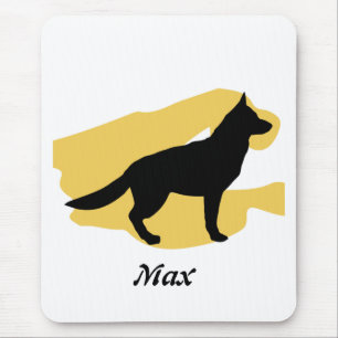 Shephard Silhouette Mousepad alemão