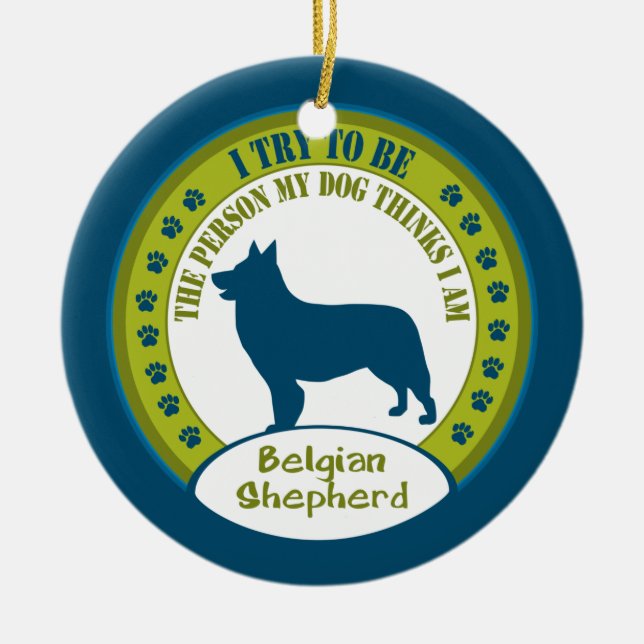 Shepherd belga | ENFEITES DE NATAL (Frente)