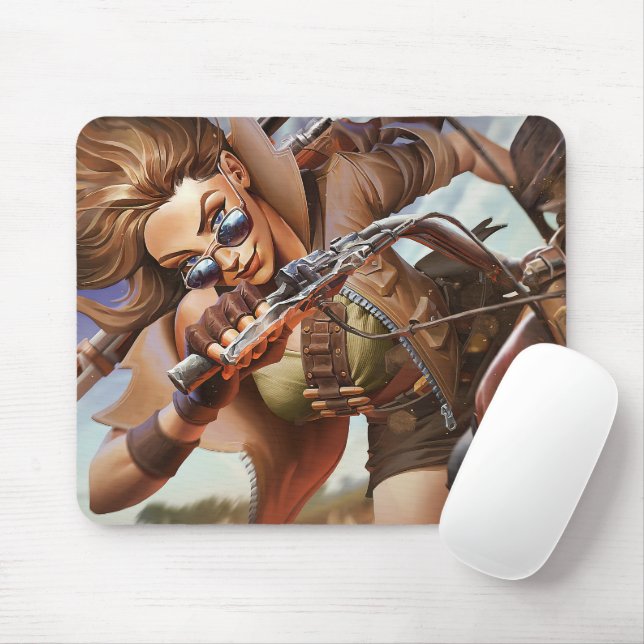 Sheriff Gaming Mousepad | Pad Legal de motocicleta (Com mouse)
