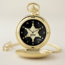 Sheriff Star Dourada do Estilo Retroativo