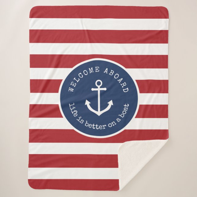 Sherpa A vida náutica é melhor em um cobertor de barco Gr (Frente)