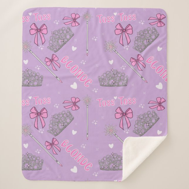 Sherpa Blanket malvado - cobertor malvado de Glinda (Frente)