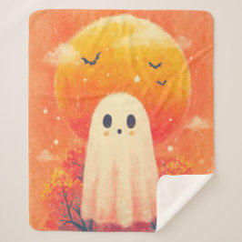Sherpa Cobertor Aconchegante de Halloween Fofo