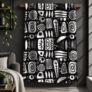 Sherpa Cobertor com Formas Artísticas Minimalistas Modern