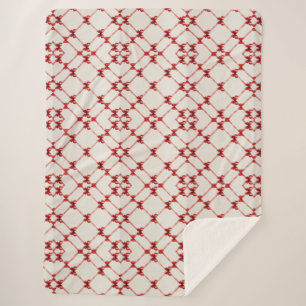 Sherpa Cobertor com Laço Vermelho: Estilo e Conforto Comb