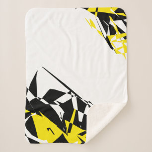 Sherpa Cobertor de Arte Geométrica Abstrata Única