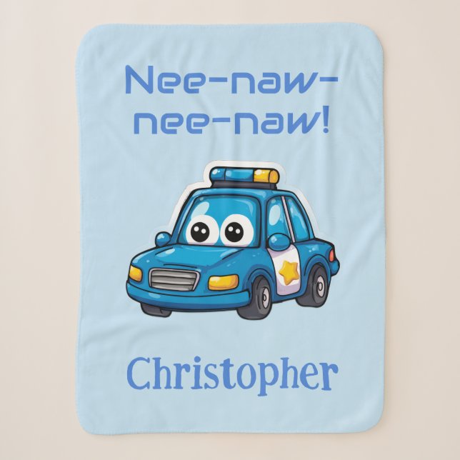 Sherpa Cobertor de Carro da Polícia Personalizado para Cr (Frente)