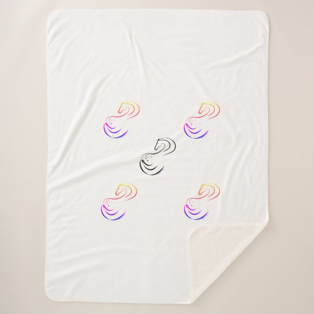 Sherpa cobertor de celeiro de velo grande (Frente)