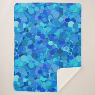 Sherpa cobertor de confetti ponto azul