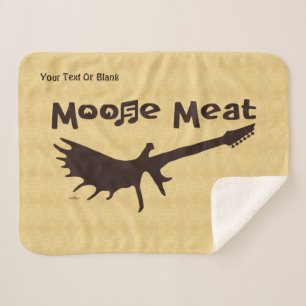 Sherpa Cobertor de Fleece da Banda de Rock Moose Meat