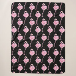 Sherpa Cobertor de Fraldas Série Flamingo Terno Design 3