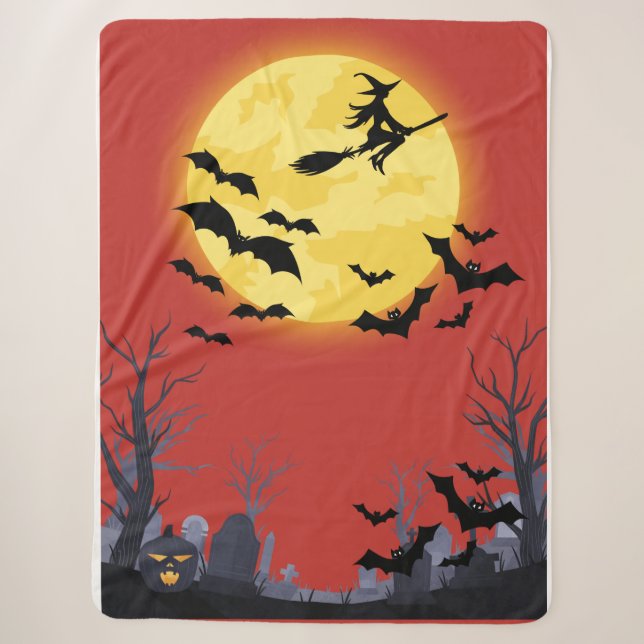 Sherpa Cobertor de Halloween (Frente)