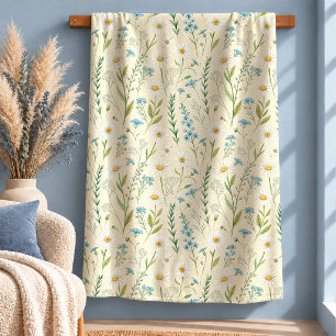 Sherpa Cobertor de Jardim Floral Cottagecore Refinado Ar