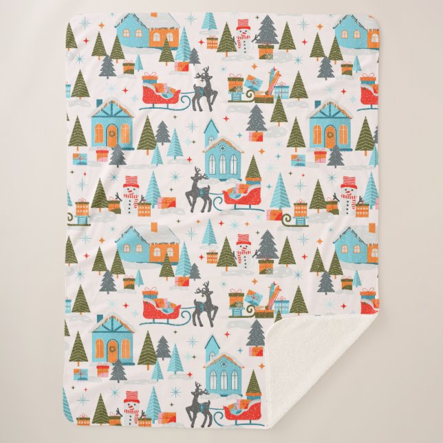 Sherpa cobertor de Natal (Frente)