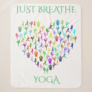 Sherpa cobertor de Xerpa YOGA com coração. "SÓ QUEBRE"