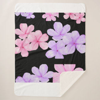 Sherpa Cobertor Floral Sussurro