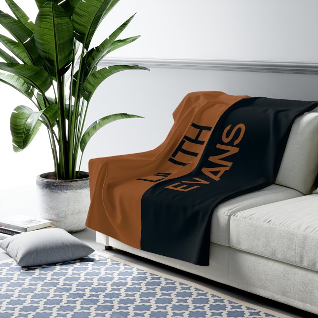 Sherpa Cobertor Marrom Personalizado para Presente de Ani (bridal shower blanket, bridesmaid gift, bridesmaid proposal blanket, baby name blanket, )
