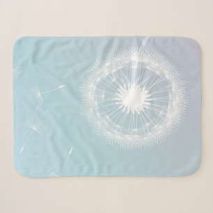 Sherpa cobertor pastel de dandelion