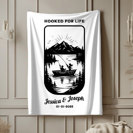 Sherpa Cobertor personalizado, cobertor de casamento para