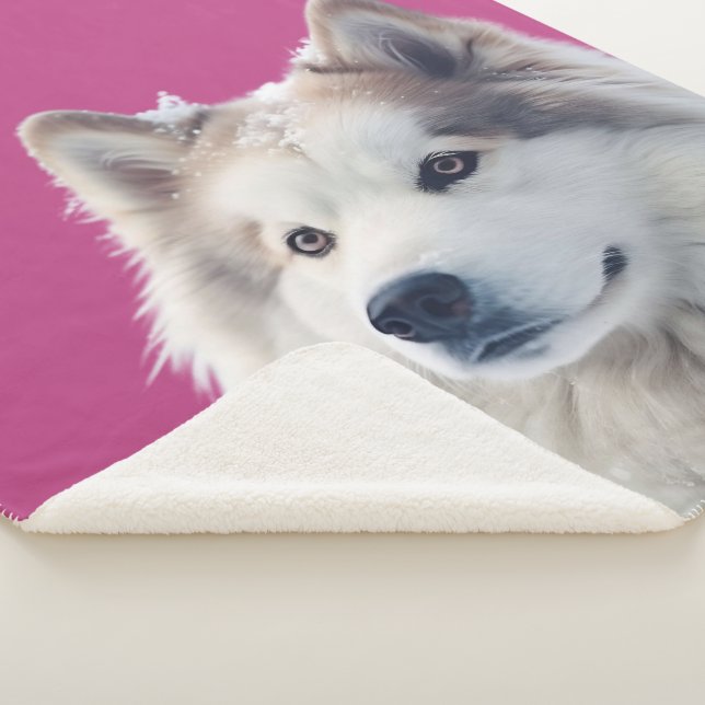 Sherpa Cobertor Personalizado com Foto de Cachorro (3/4)