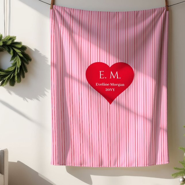 Sherpa Cobertor Presente de Corações Vermelhos Românticos (Romantic Red Hearts Gift for Wife Blanket)