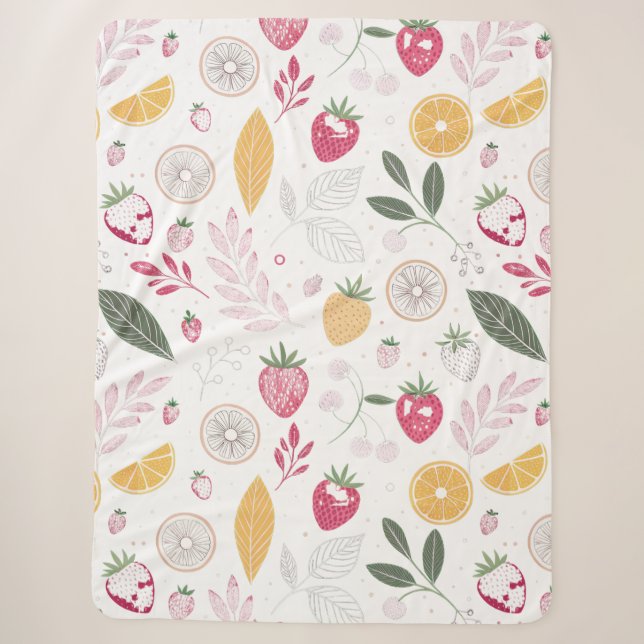 Sherpa Cobertor SherpaCozy Jardim de Frutas – Cobertor Sh (Frente)