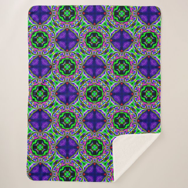 Sherpa cobertor sonho roxo (Frente)
