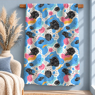 Sherpa Design de Cobertor Aconchegante com Formas Abstrat