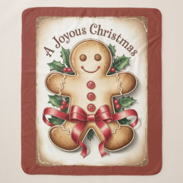 Sherpa Homem de Biscoito – Presente de Cobertor de Natal