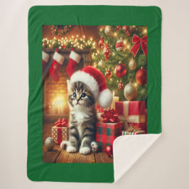 Sherpa Kit de Natal Aconchegante com Gatinho Cobertor She